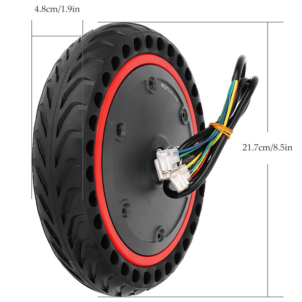 Scooter Replacement Parts Electric Scooter Motor Wheel Engine Motor M365 Pro 36v 350w 8.5 Inch Red Side