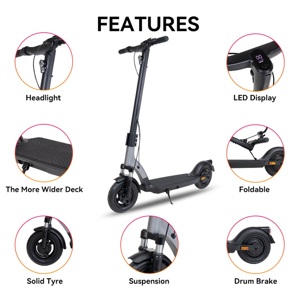 Amazon Hot Sell Foldable Foldable Standing E-scooter 350w 36v 10Ah 2 Wheel Electric Kick Scooters For Adult