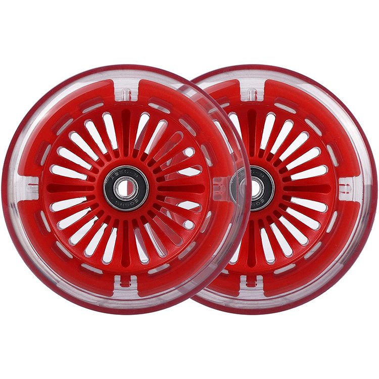Eazy to Install Premium Material Accessories Scooter PU Wheel 120mm 80mm Kids Scooter Replacement Wheels