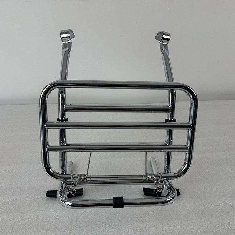 For RA GT150 Motorcycle Cargo Shelf Accessory Chrome Color Steel Material Front Luggage Rack Bracket Scooter Parts
