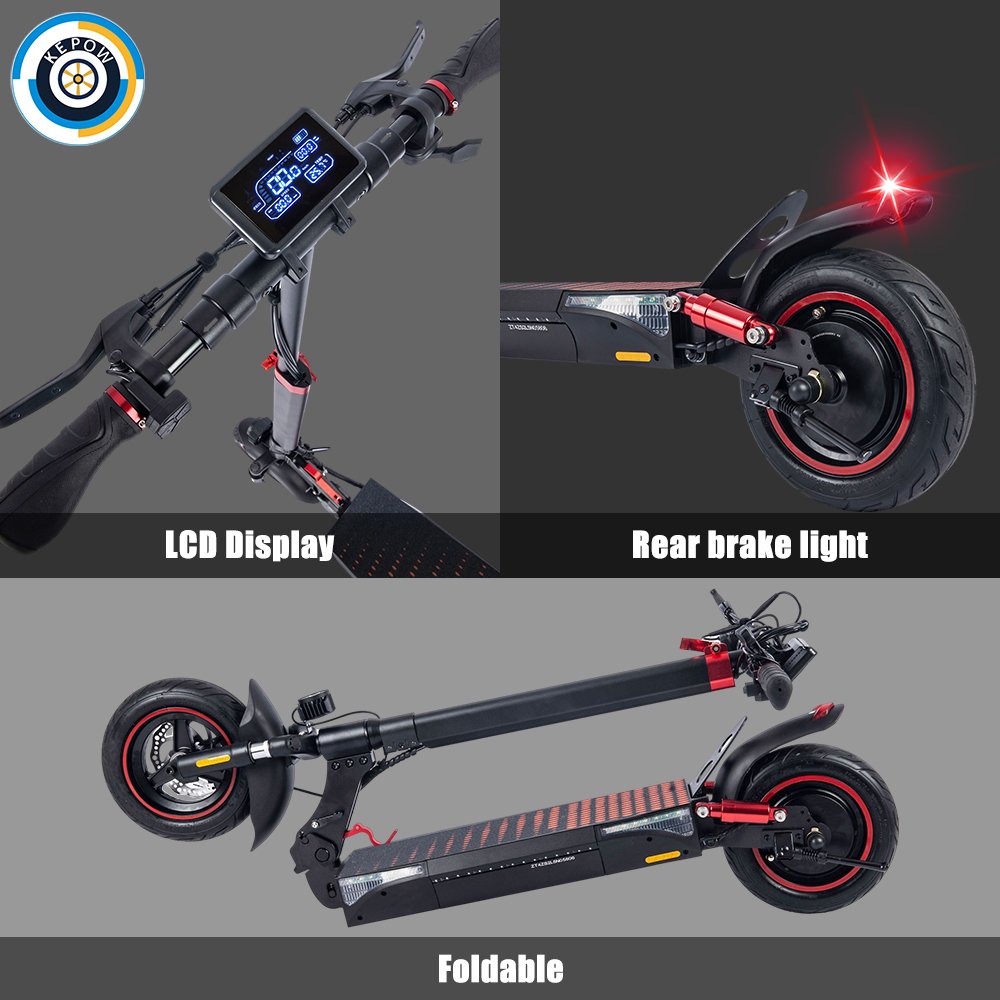 Hot Sale 2 Wheel T4 Electric Scooter 48V Self Balancing 10 inch offroad Tire Foldable E scooter For Adults