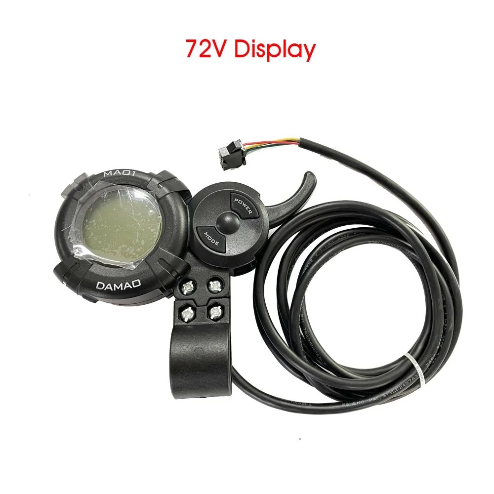 DAMAO 72V Display Accelerator for Dual Motor 7000W Electric Scooter 5 Wires Meter Instrumentation