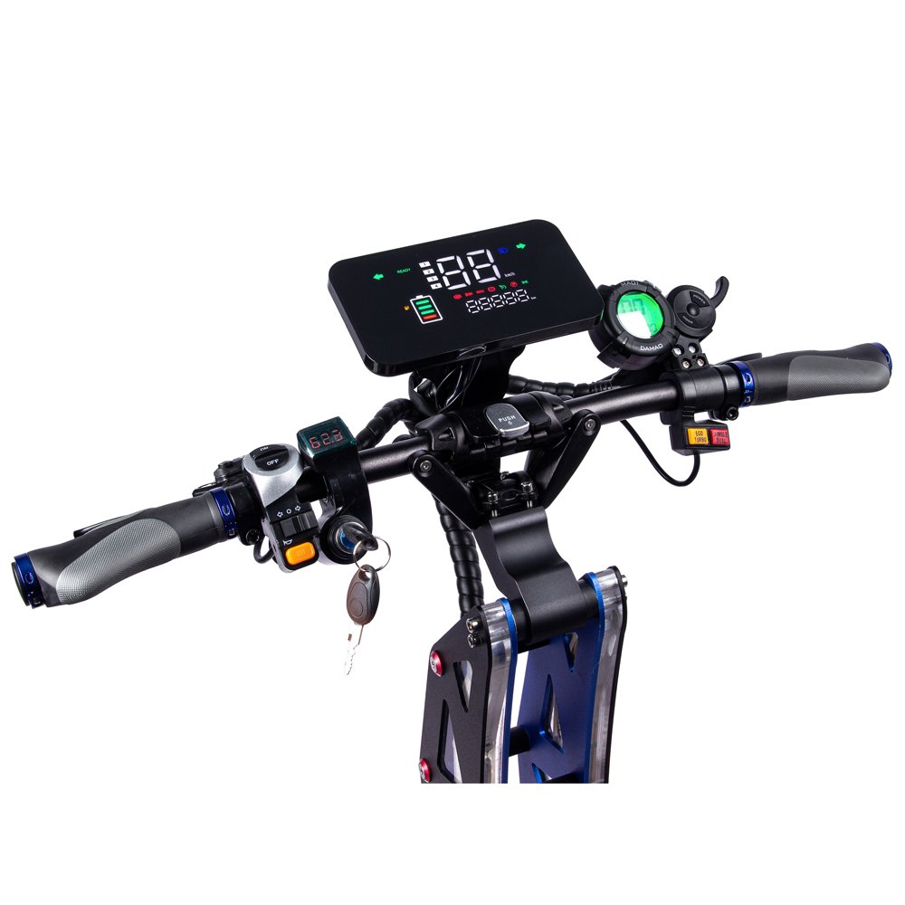 DAMAO 72V Display Accelerator for Dual Motor 7000W Electric Scooter 5 Wires Meter Instrumentation