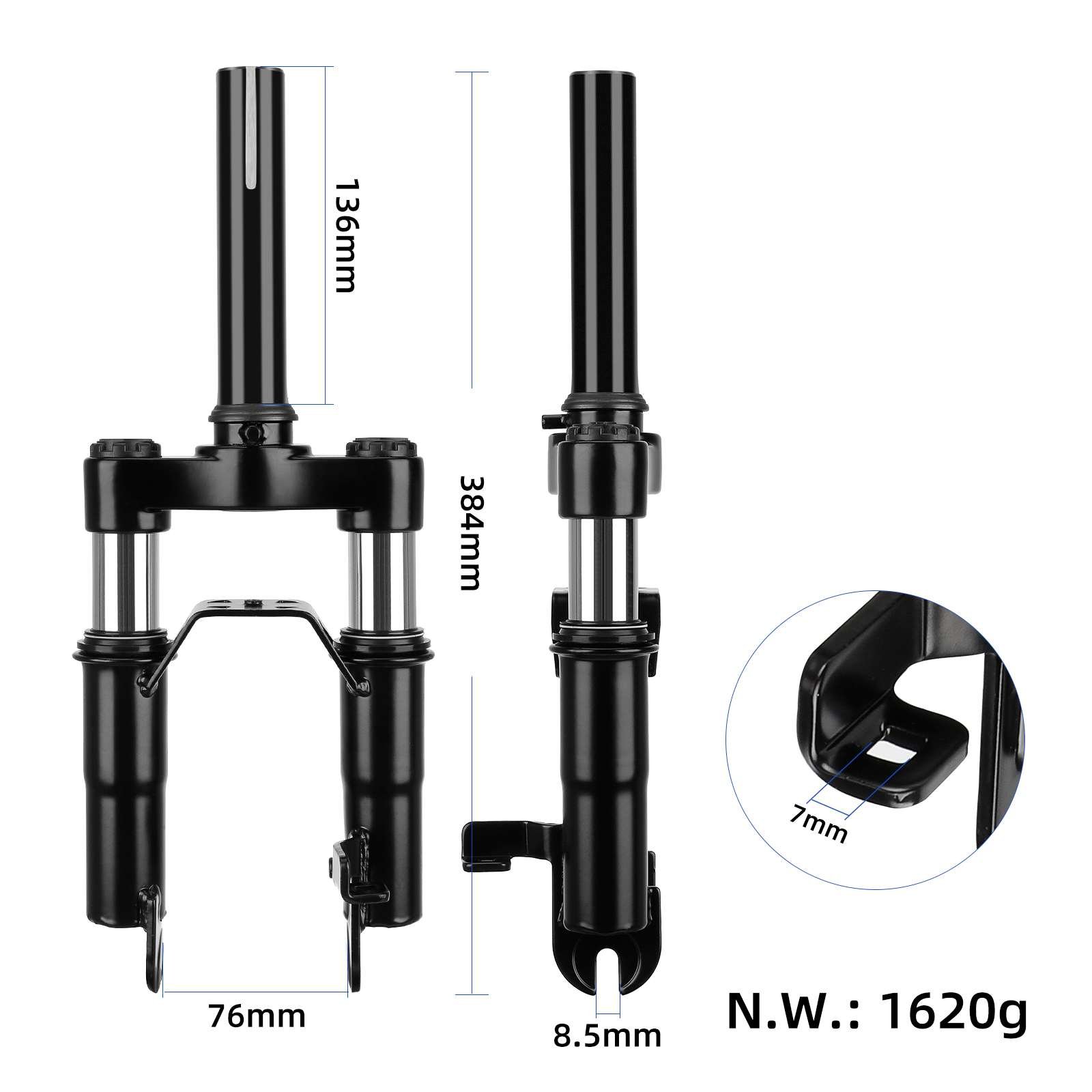 Ulip Ninebot Scooter Suspension Flat front Suspension for Max G30 Series Scooters Rear Shock E-Scooter Accessories and Parts