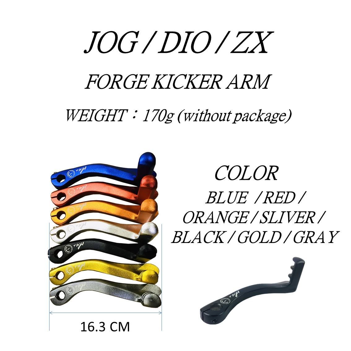 TWH DIO Racing Motorcycle Parts Forge Kick Starter Arm for Honda
