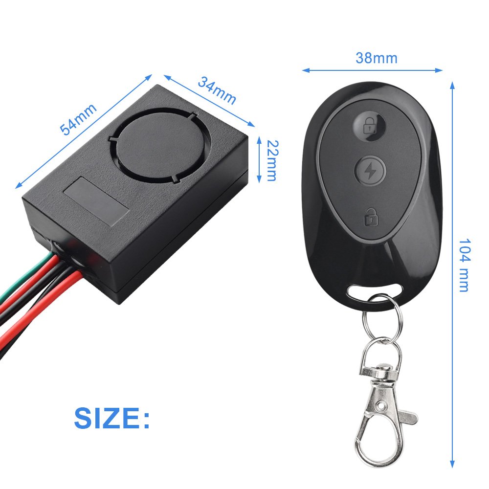 Security Smart Remote Control Alarm Anti-Theft Connector 36-55V 115dB XT30 XT60 For Xiaomi M365 Max G30 Scooter