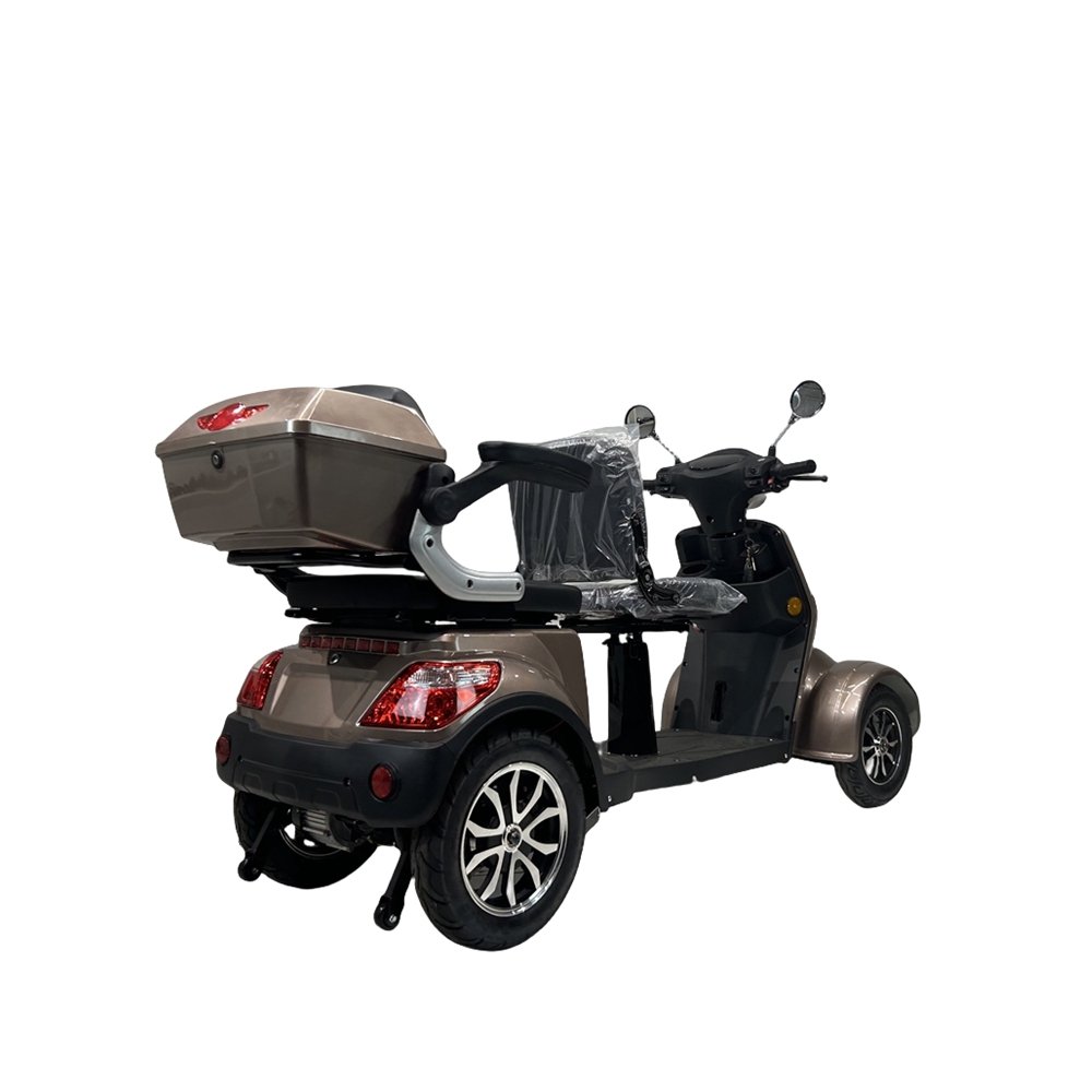 classic 1000 watt 60V 4 wheel four wheels four-wheel two seat 2 person electric scooter for adult