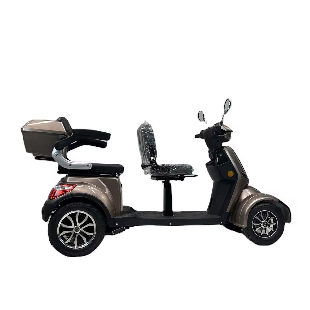 classic 1000 watt 60V 4 wheel four wheels four-wheel two seat 2 person electric scooter for adult