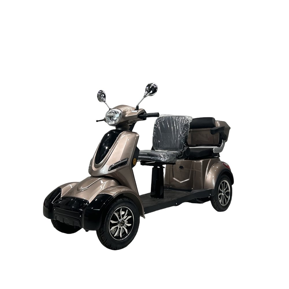 classic 1000 watt 60V 4 wheel four wheels four-wheel two seat 2 person electric scooter for adult