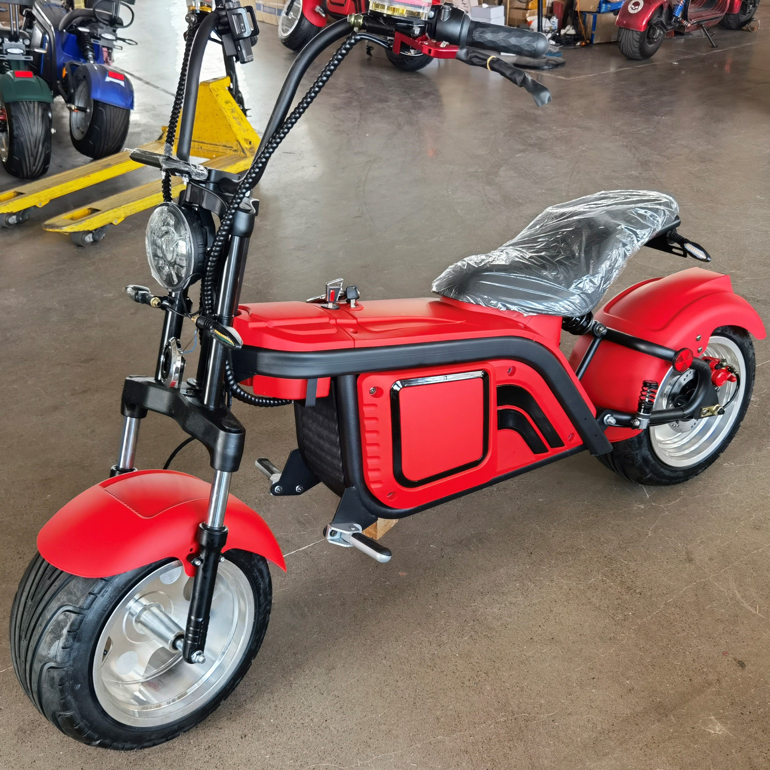 Professional Citycoco Scooter Bag 3000W Chopper Motorcycle E Bike Bicycles Steel Frame Electric Scooters With Ce Certificate
