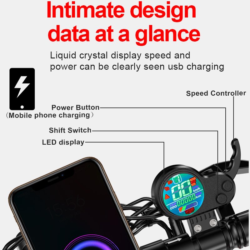 High-end practical design beautiful climbing strong power electric scooter