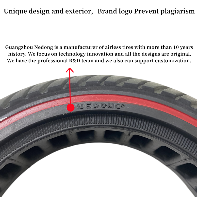 Nedong 10x250 G30 electric scooter tyres 10 inch tire airless solid for Ninebot MAX g30 scooter