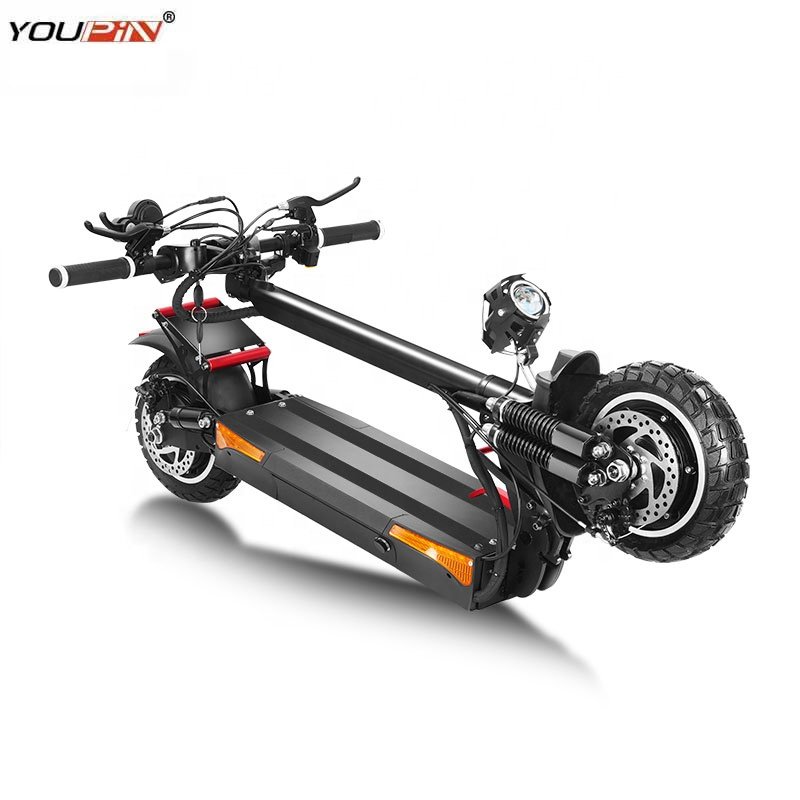 2020 Foldable Dual Motor Mobility Electric Scooter for Adult Wide Tire Kick Scooter