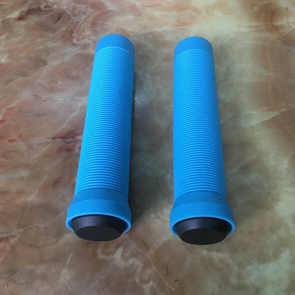 Huoli 145mm Scooter Grips Soft TPR Rubber Factory Wholesale Colorful Bike Handlebar Grips for Adults Kids