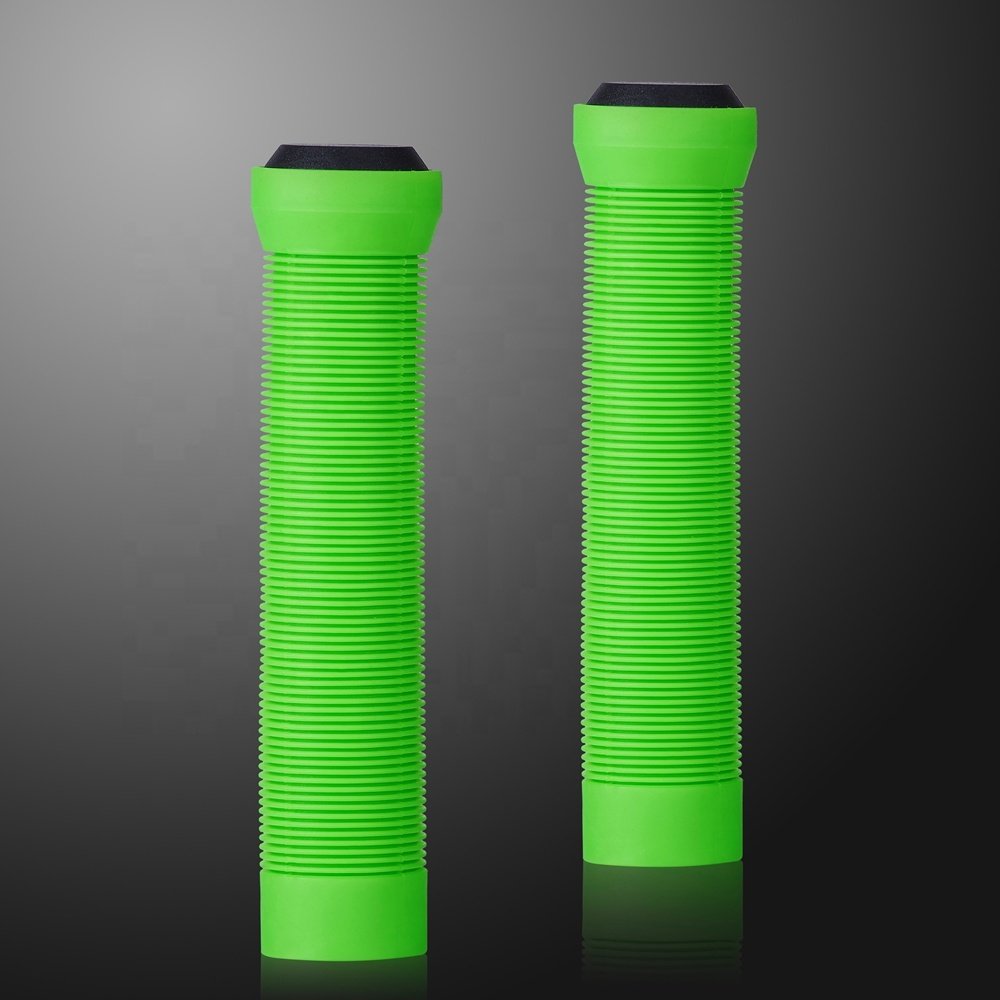 Huoli 145mm Scooter Grips Soft TPR Rubber Factory Wholesale Colorful Bike Handlebar Grips for Adults Kids