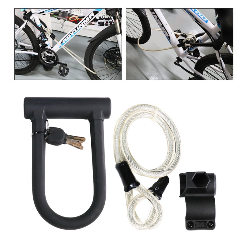 Superbsail Bicycle Lock Anti-theft bike Accessories U-Locks Cycling Steel Security Bike Locks