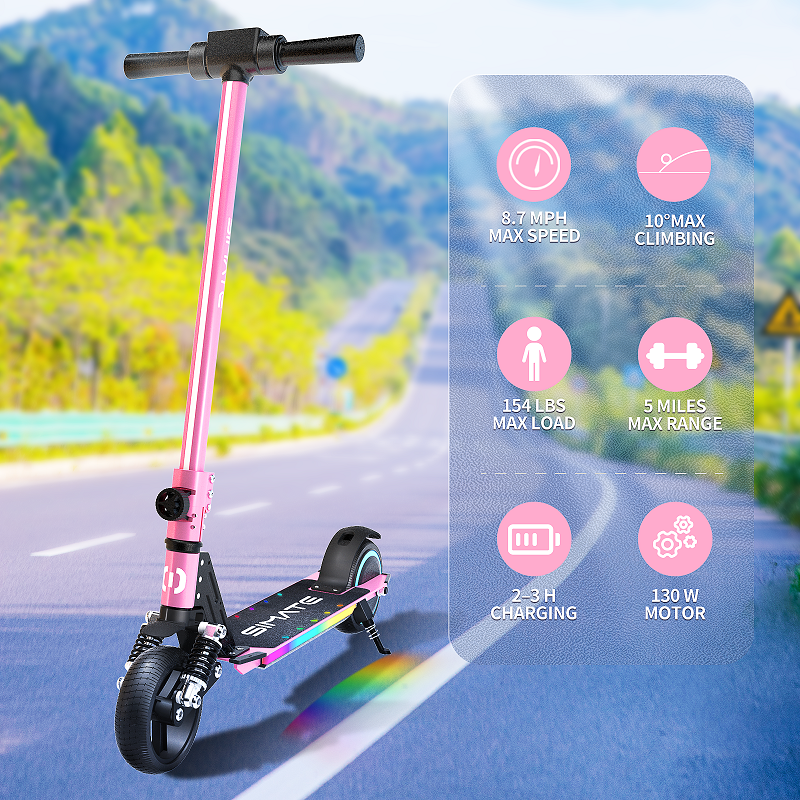 Wholesale 130W Children Electric Scooter Kids Two Wheels Electric Brake Scooter For Kid