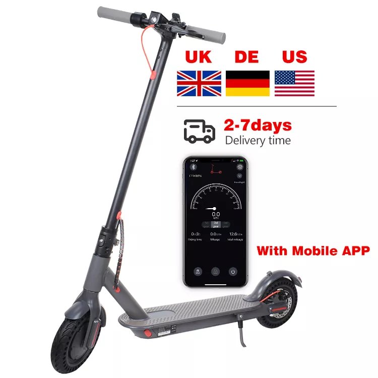 UK EU Germany Warehouse 8.5Inch 350W E Scooter European Folding Fast Electric Scooters For Adult Drop Shipping