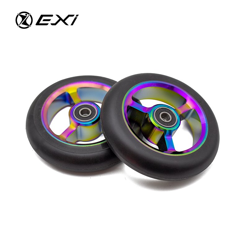 Factory Direct Scooter Parts Aluminum Alloy Wheels for Kids' Electric Self-Balancing and Stunt Kick Scooters