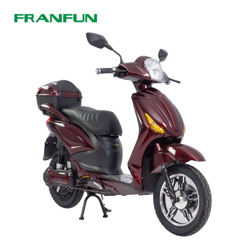 500W Comfortable driving pedal assist electric moped e scooter for adults