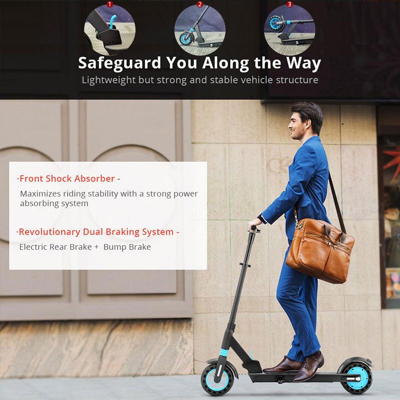 QMWHEEL E-scooter Patinetes Electrico Para Adultos Foldable Electric Scooter Adult High Quality 8inch Unisex Aluminum Alloy 36V