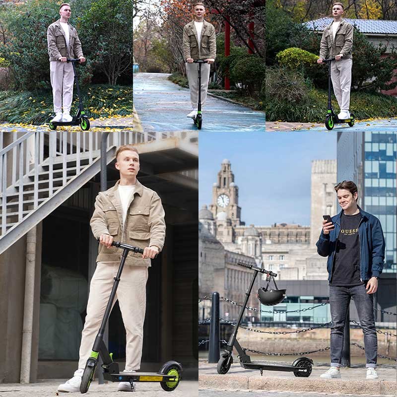 QMWHEEL E-scooter Patinetes Electrico Para Adultos Foldable Electric Scooter Adult High Quality 8inch Unisex Aluminum Alloy 36V