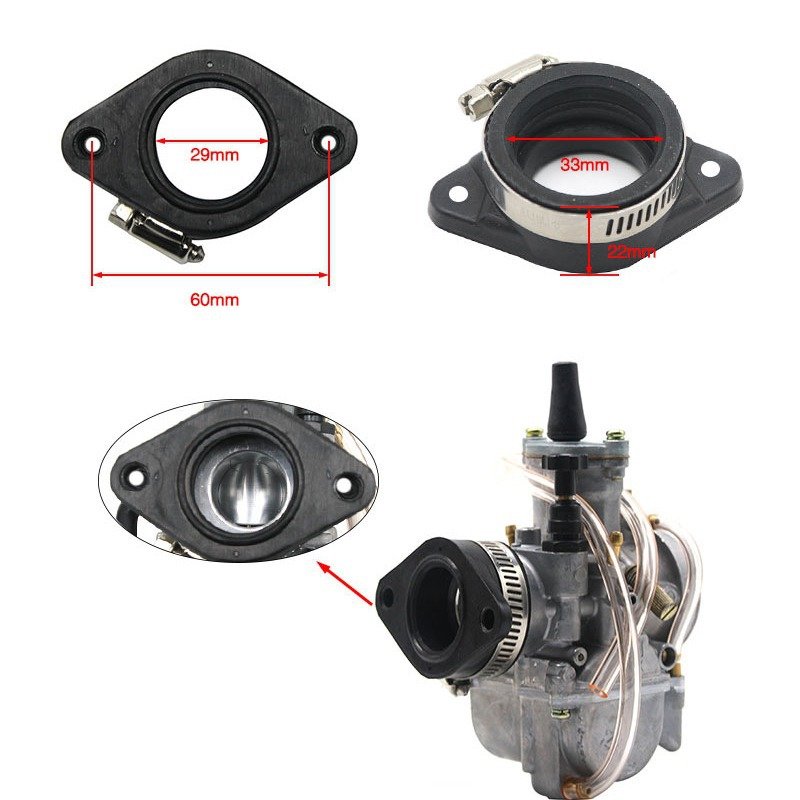 Motorcycle fuel system racing carburetor inlet pipe comp Carburetor interface