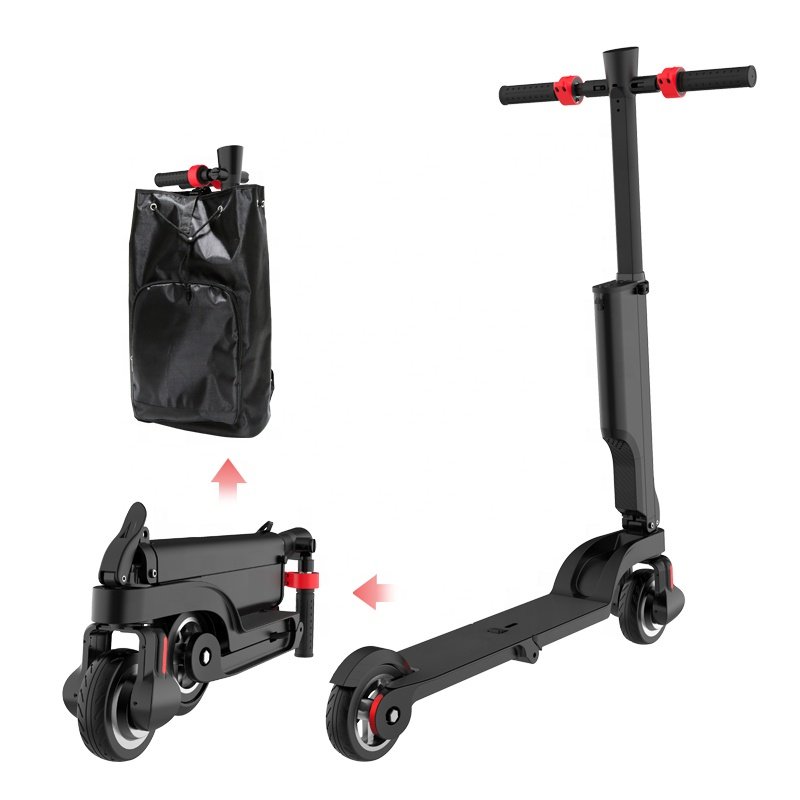 Hot sale backpack scooter 250W 25V6AH battery electric scooter foldable two wheels