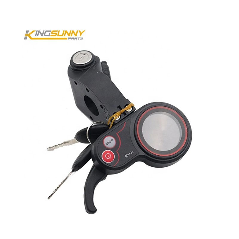 New TF-100 LCD Display Throttle Meter Dashboard 6PIN Switch With Electric Door Lock Key For KUGOO M4 Electric Scooter parts