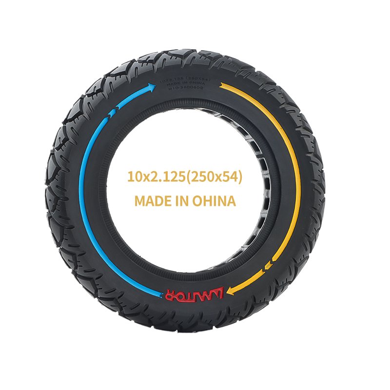 Factory Wholesale 10 Inch Color Solid Tires 10*2.125 /250*54 Off-road Solid Tire For F30/f40 Electric Scooters Spare Parts