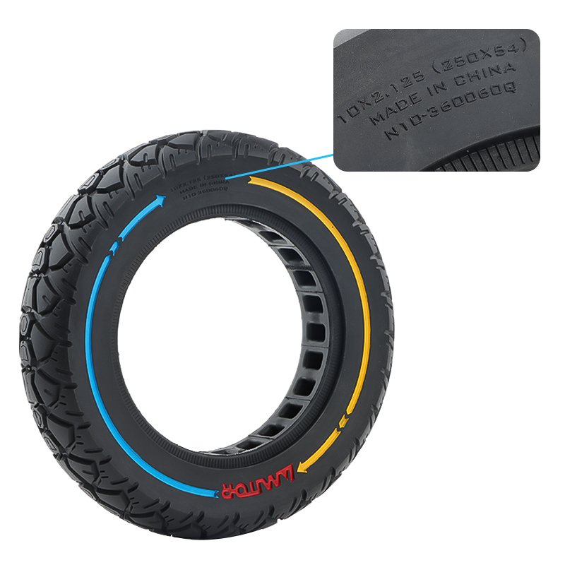 Factory Wholesale 10 Inch Color Solid Tires 10*2.125 /250*54 Off-road Solid Tire For F30/f40 Electric Scooters Spare Parts