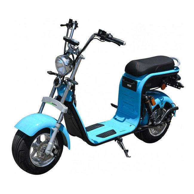 Eec Coc 60v 1500W Electric Scooter Citycoco Fat Tire Motorcycle for adult