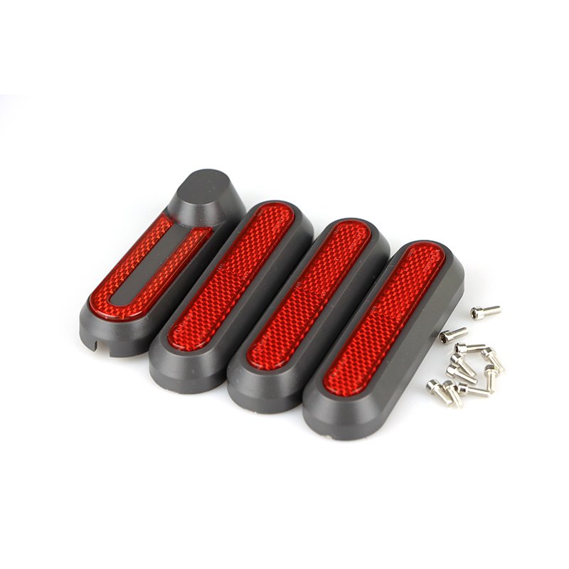 Electric Scooter Decorative Shell Reflective Parts Shining Sticker 4 Pieces Decorative Shell Reflective Strip For M365 1s