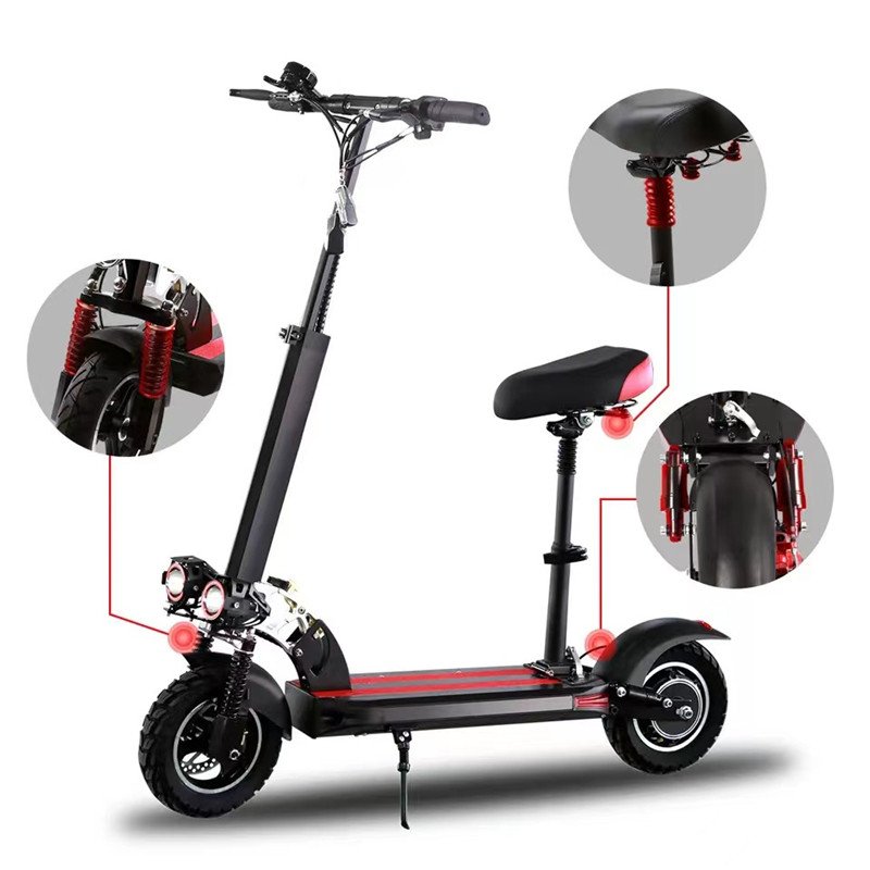 EU warehouse 2 Wheel 500-1200W Electric adulth Scooter For adulth 10Inch 30-45KM/H Electric Scooter