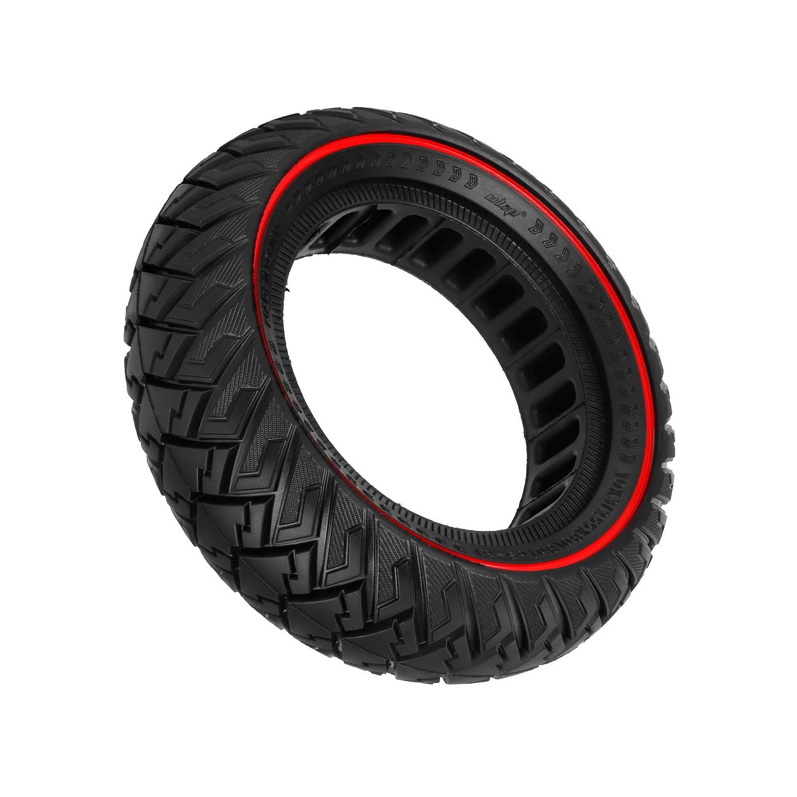 EU Warehouse Ulip 10*3/255*80(80/65-6) off-road solid tire with red circle for Electric Scooter Tire Replacement