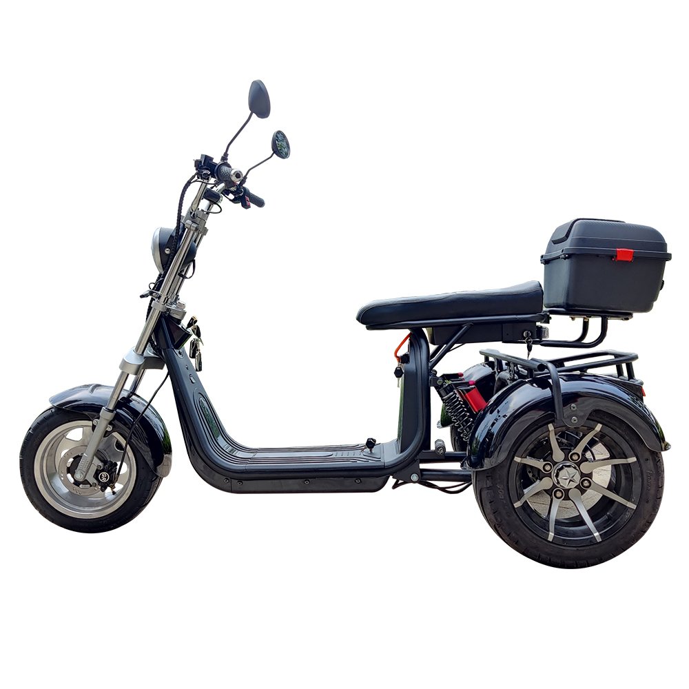 eHoodax EB-05WQ Three Wheels Big Tire Trike Adult Tricycle Citycoco 3 Wheel Electric Scooters 1500W/2000W Fat Bike Tire