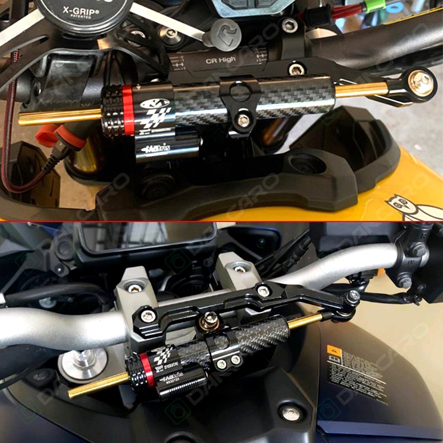 Universal Carbon Fiber Steering Damper for Motorcycle Stabilizer for Scooter CNC Aluminum Safety Control Motor Accessories