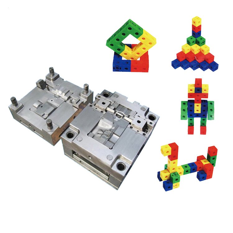 ODM Custom Silicone Molded Rubber Plastic Parts Food grade rubber or plastic block toy for Children