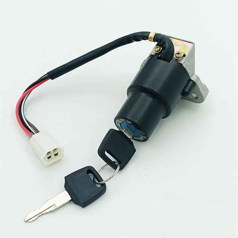 Motorcycle Ignition Starter Switch Key for Moped Scooter ATV Dirt bike 4pin plug Electric Lock Key Chinese scooter Power Switch