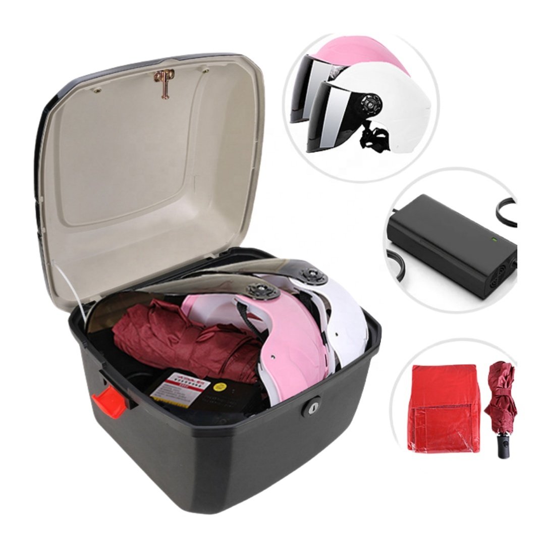 Hot Selling Colorful Waterproof Motorcycle Tail Boxes Motorcycle Tail Boxes For Delivery Food Plastic Motorcycle Accessories
