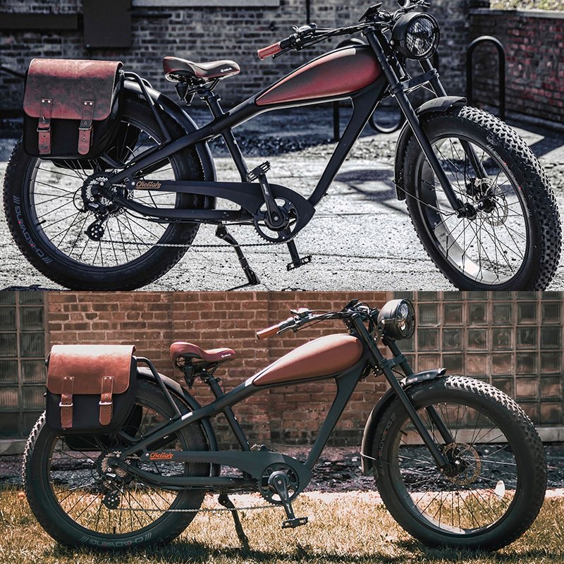 OEM 500w 750w 1000W 36v 48v 52v Fat Tire Hub Motor Lithium Battery Retro Chopper Fast Electric Vintage Bike Electric Bicycle