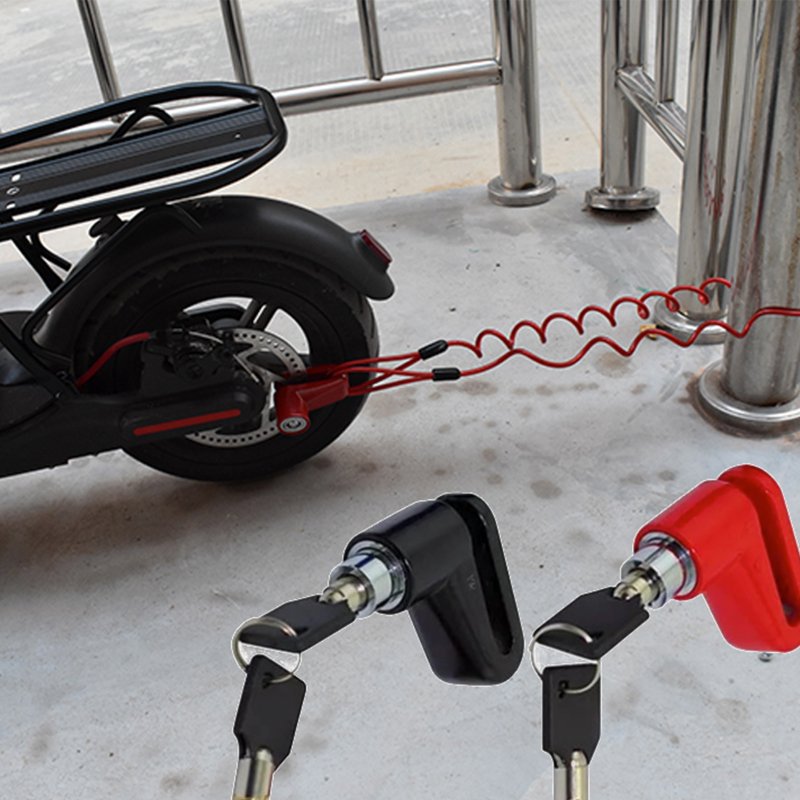Superbsail Anti-Theft Steel Wire Lock Disc Brakes Wheels Locker For Mijia M365 ES Electric Scooter Lock Escooter Accessories