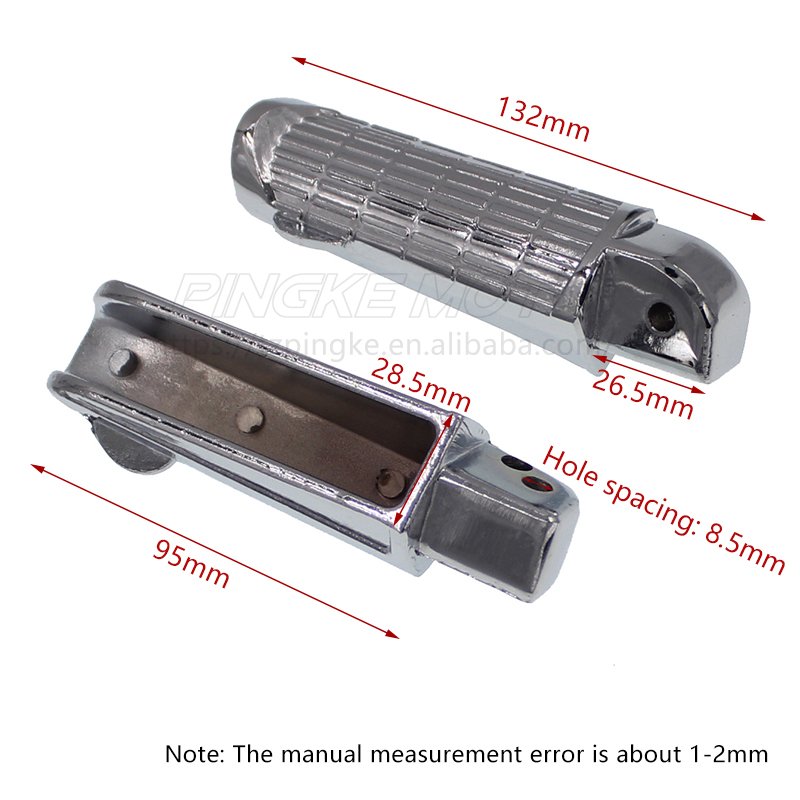 Alloy Foldable Rear Passenger Comfort Footrests Left Right Footrests Cruiser Electric Motorcycle Scooter Body Decoration