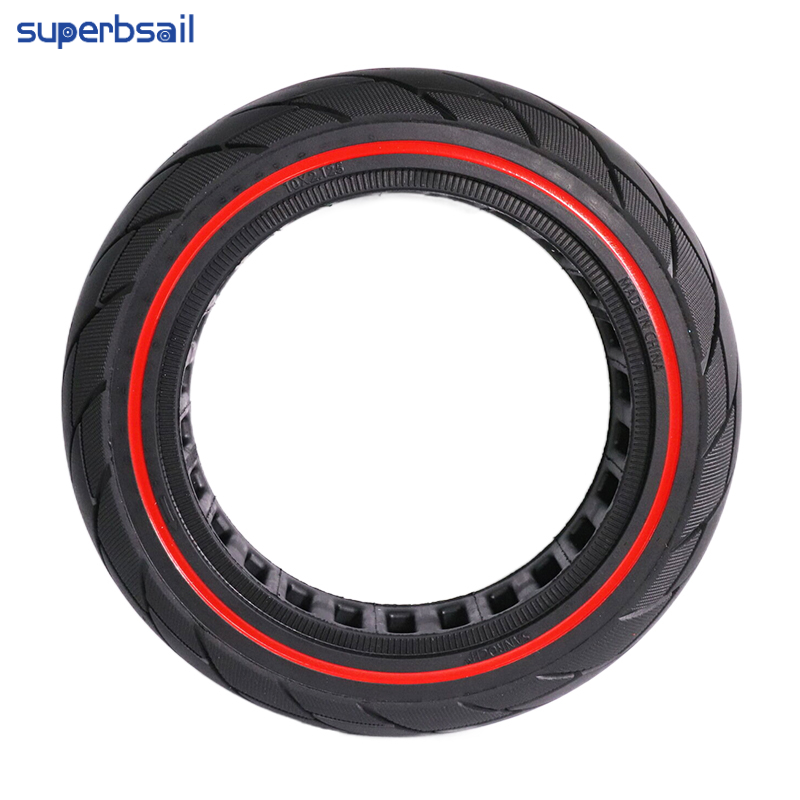 Superbsail 10x2.125 Solid Tyre Honeycomb Rubber Explosion-Proof Anti-Skid Solid Tire For Electric Scooter Tyre Parts