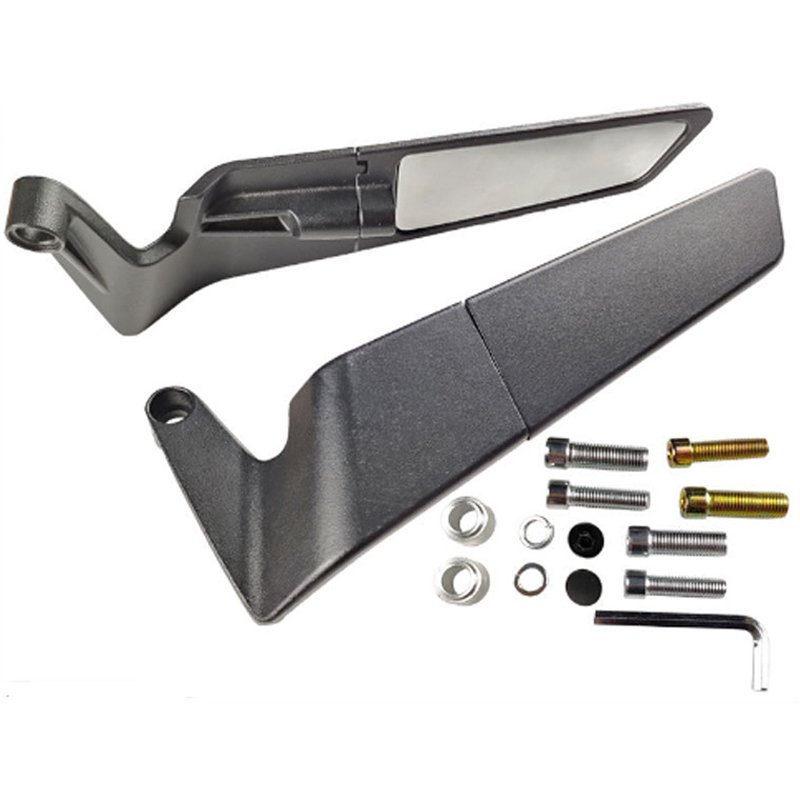 Universal Aluminium Wind Wing Rearview Convex Motorcycle Rearview Mirror Side Mirrors For Honda Yamaha Kawasaki KTM SUZUKI