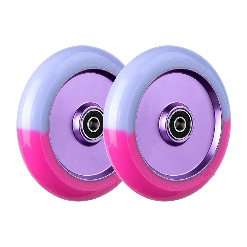 Huoli Pro Scooter Parts Wheels 110*24mm Stunt Kick Freestyle Scootering Wheels With ABEC-9 Bearings Industry Wholesale Price