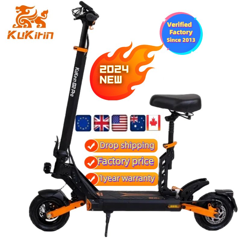 European Dropshipping KUGOOKIRIN G2 PRO 40km/h 600W Off road Adult 9 inch electric scooters powerful adult