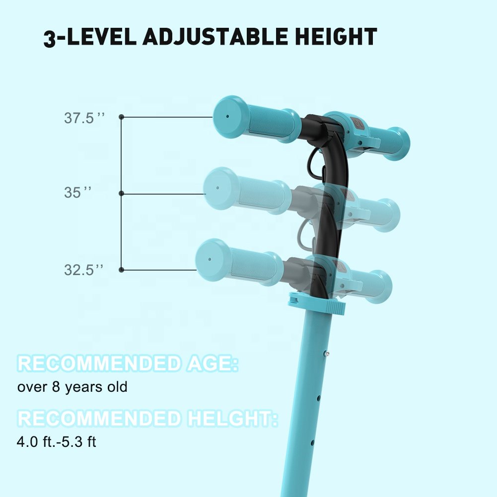 New 2022 Europe Warehouse Dropshipping Child Kick Folding Children Electric Scooter For Kids