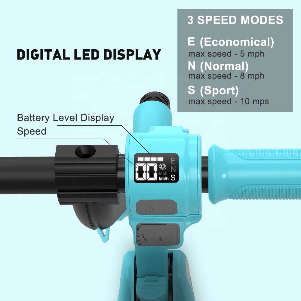 New 2022 Europe Warehouse Dropshipping Child Kick Folding Children Electric Scooter For Kids