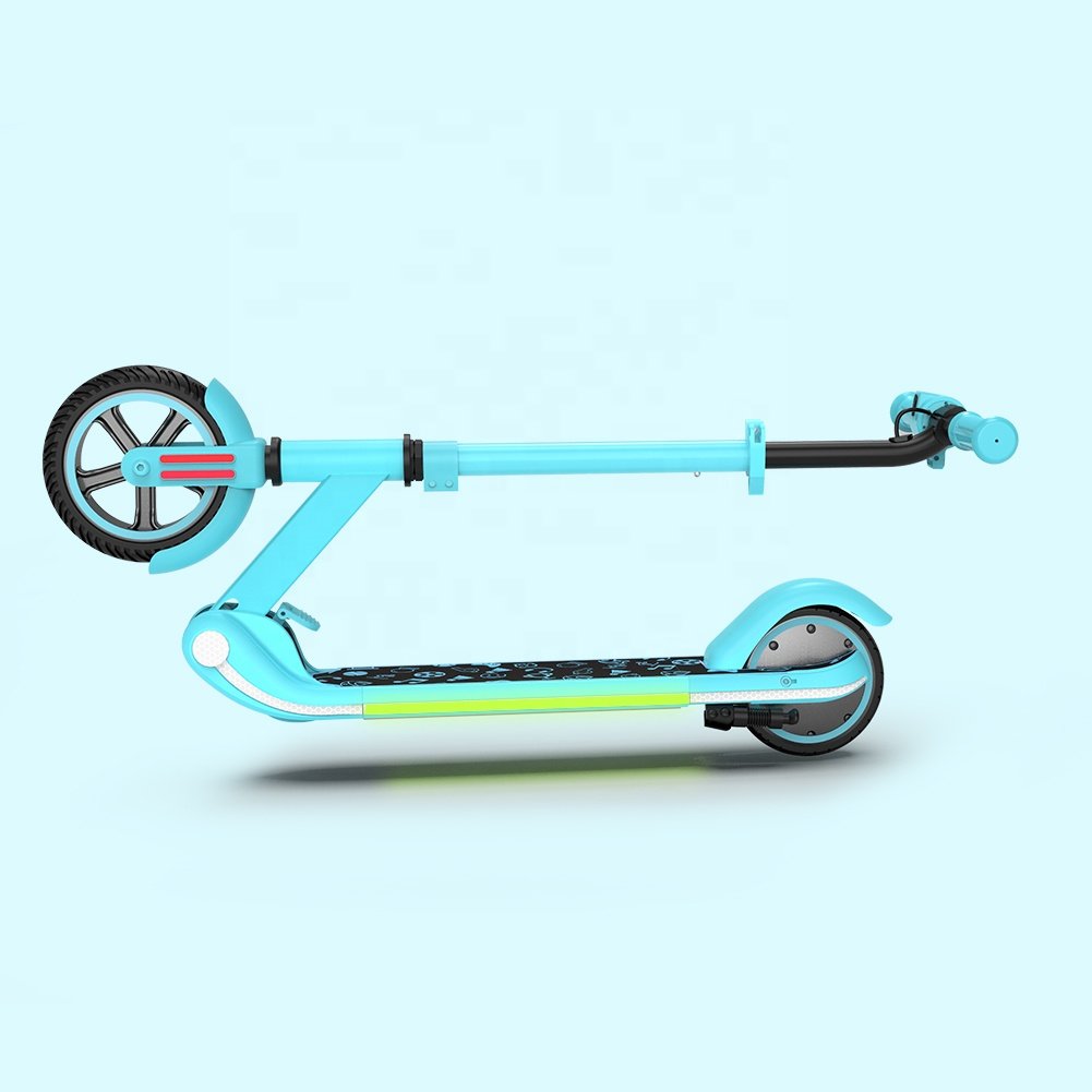 New 2022 Europe Warehouse Dropshipping Child Kick Folding Children Electric Scooter For Kids